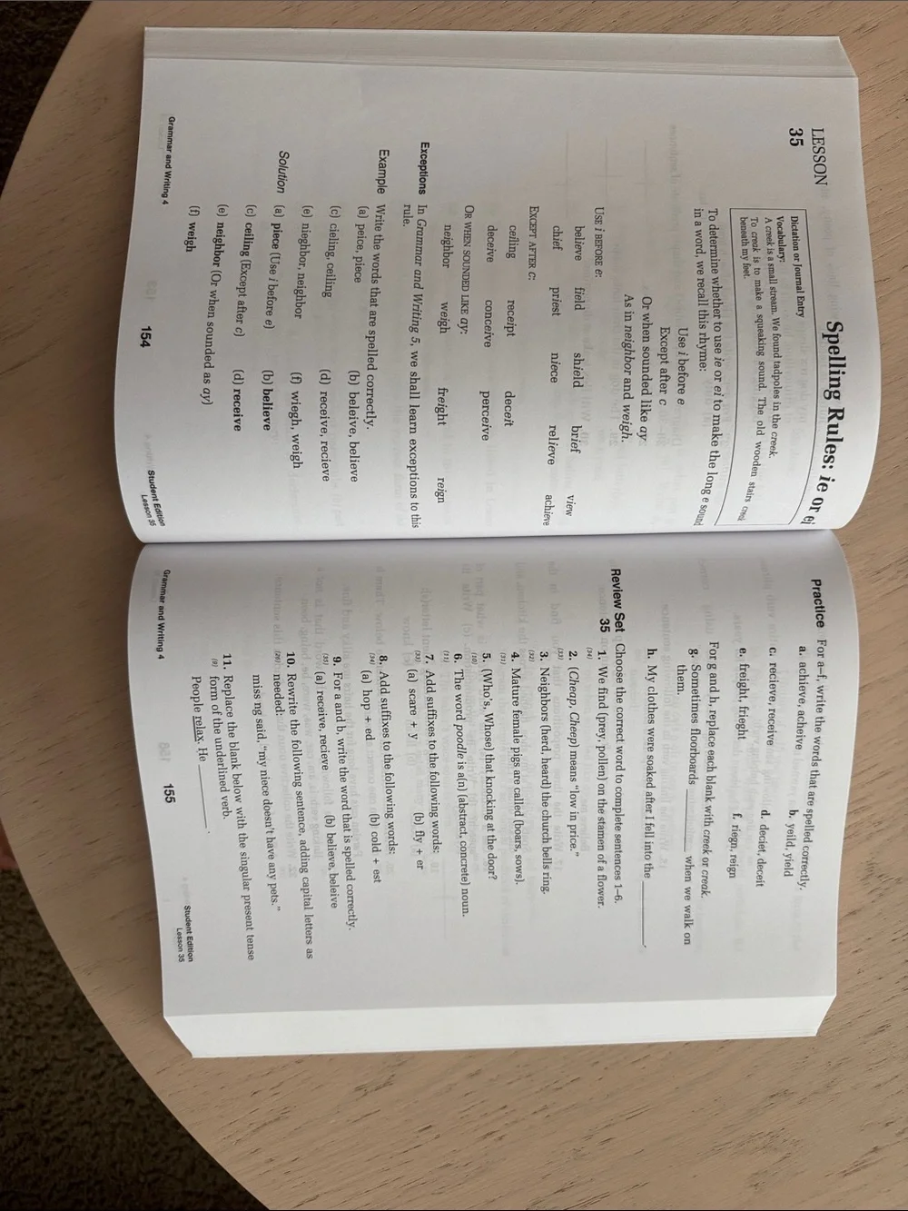 Grammar and Writing 4 Student Workbook by — Blue & Orange